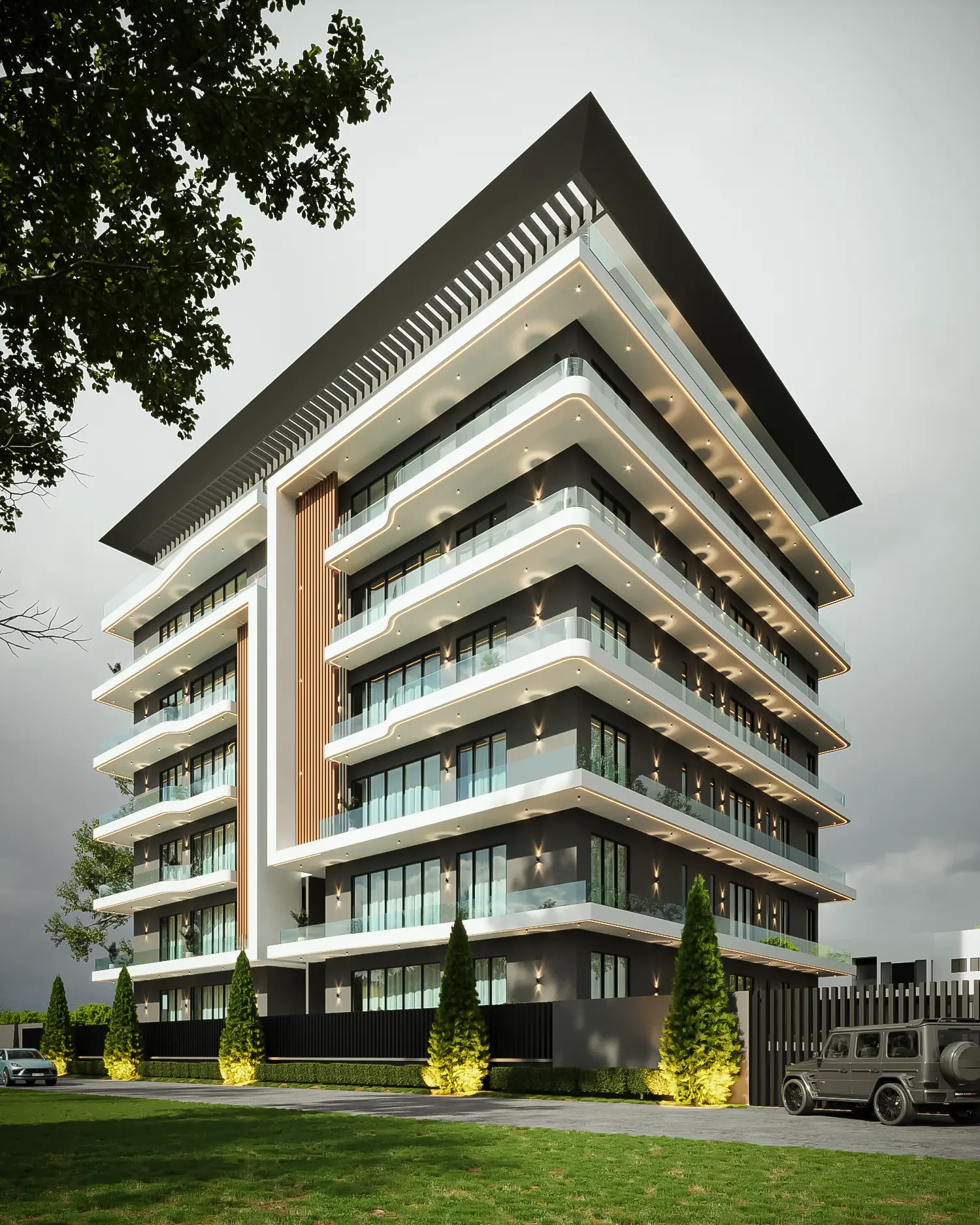 Fortress Residence landscaped exterior