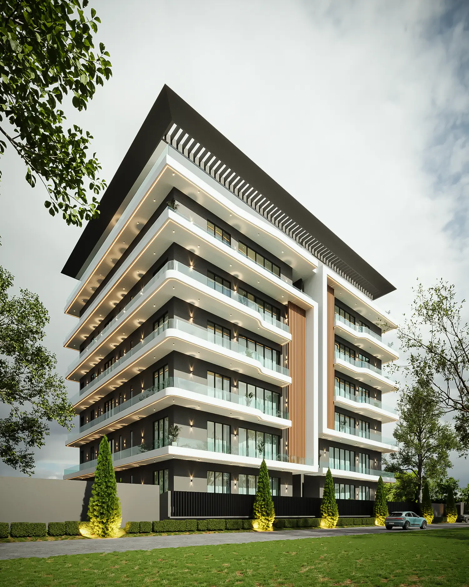 Fortress Residence architectural form